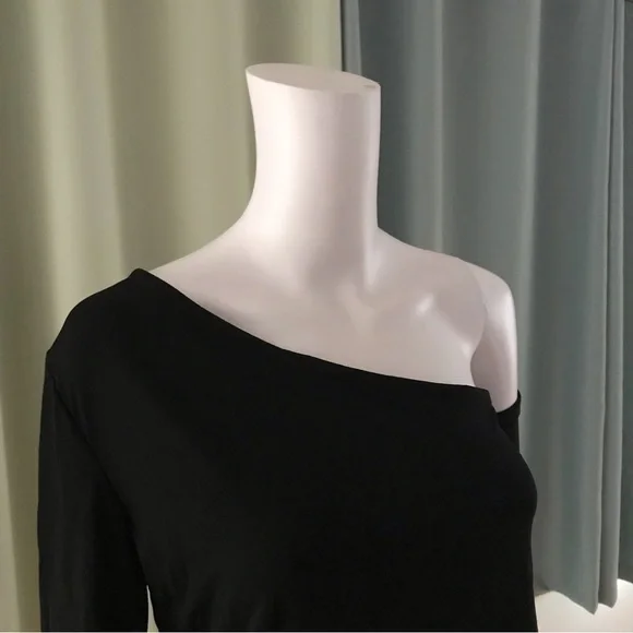 Sexy off shoulder asymmetric tshirt - Picture 4 of 6